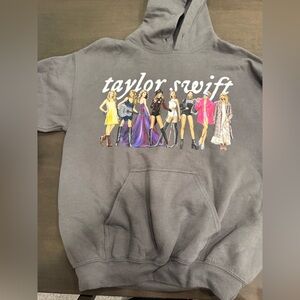 taylor swift eras dark gray hoodie - M